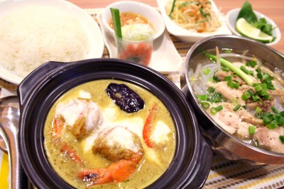 海老カレーのセット